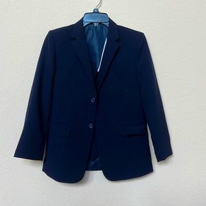 Boys navy blue Black N Bianco three piece suit in size 12